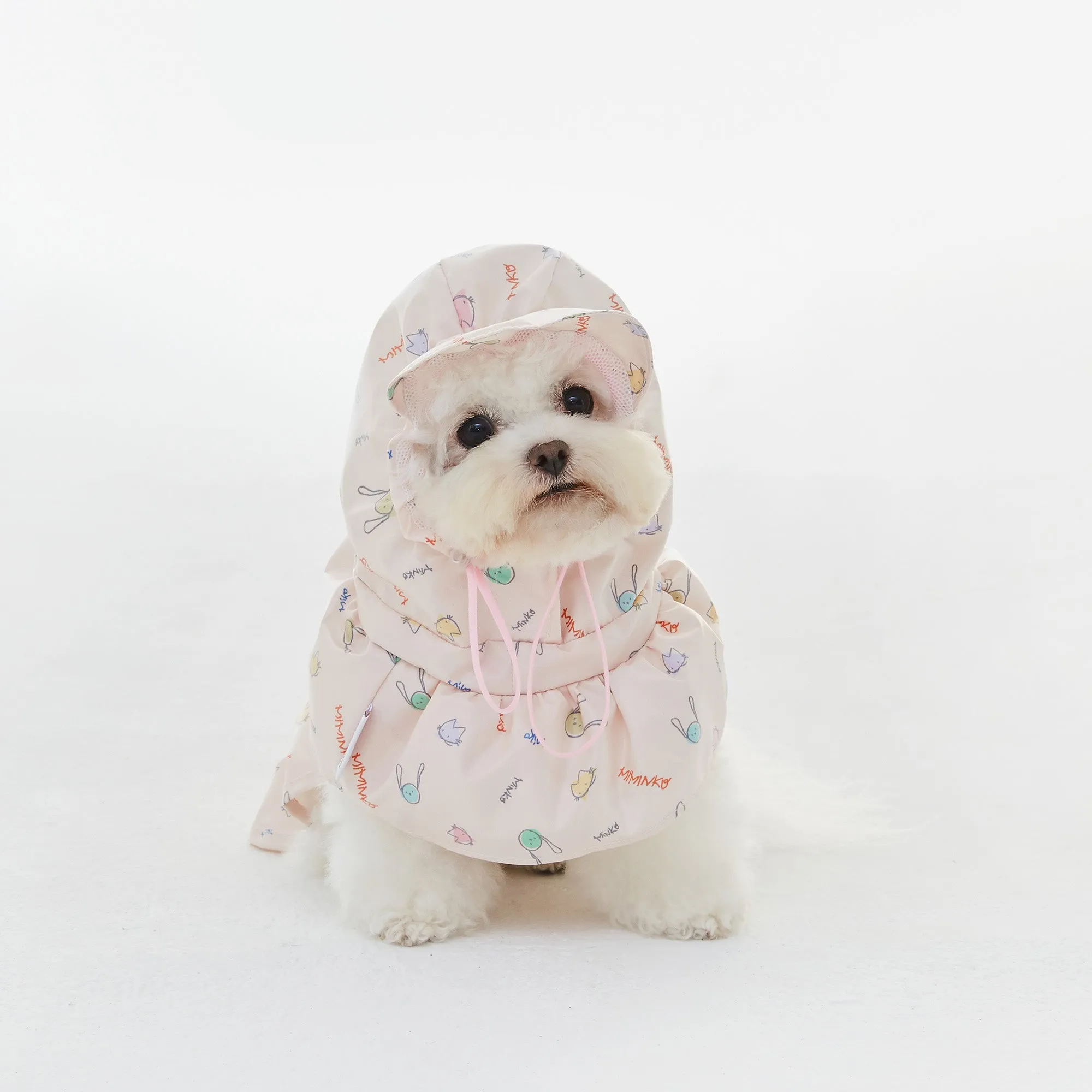 Sketch Pad Raincoat - Light Pink