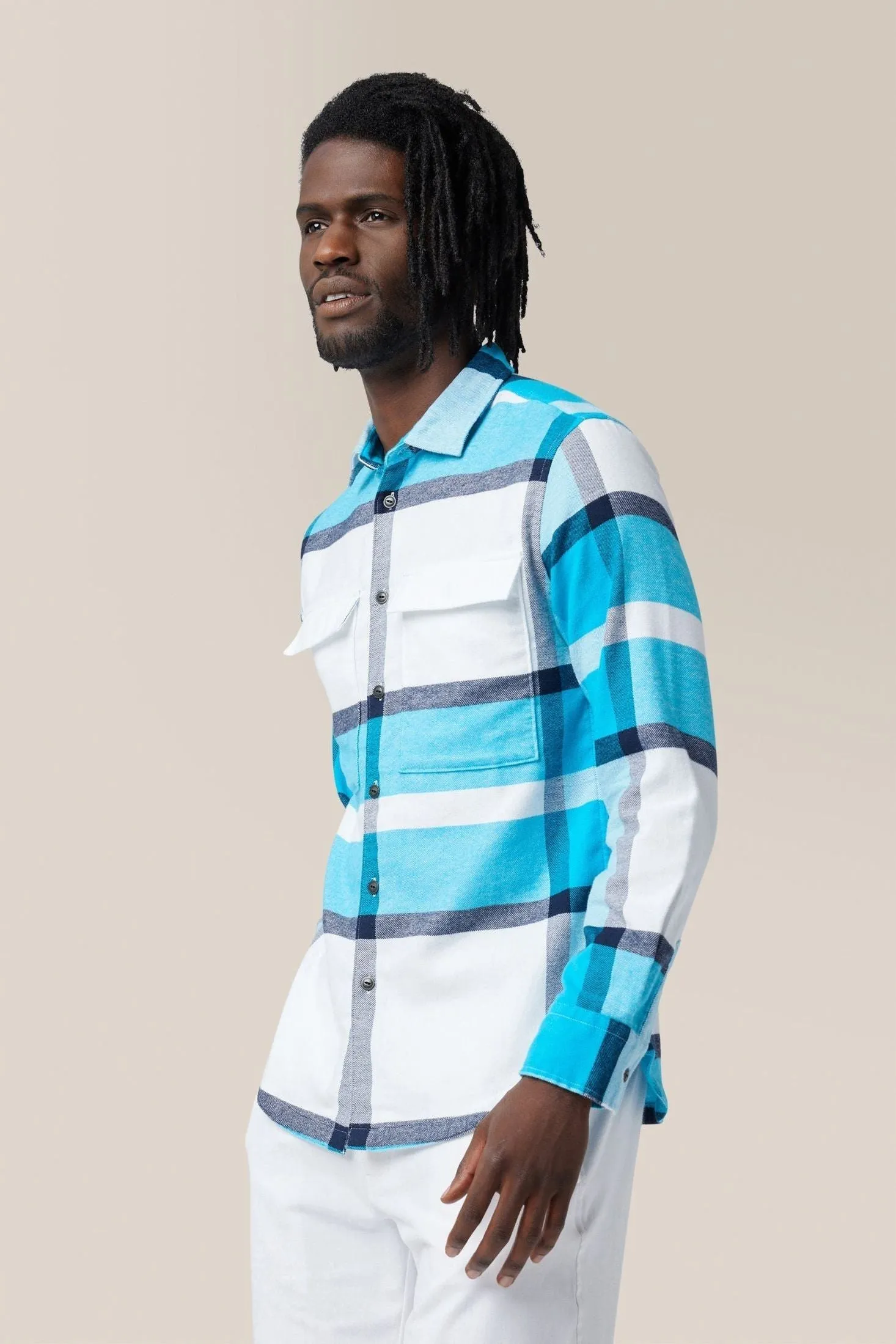 Stadium Shirt Jacket | Brushed Flannel