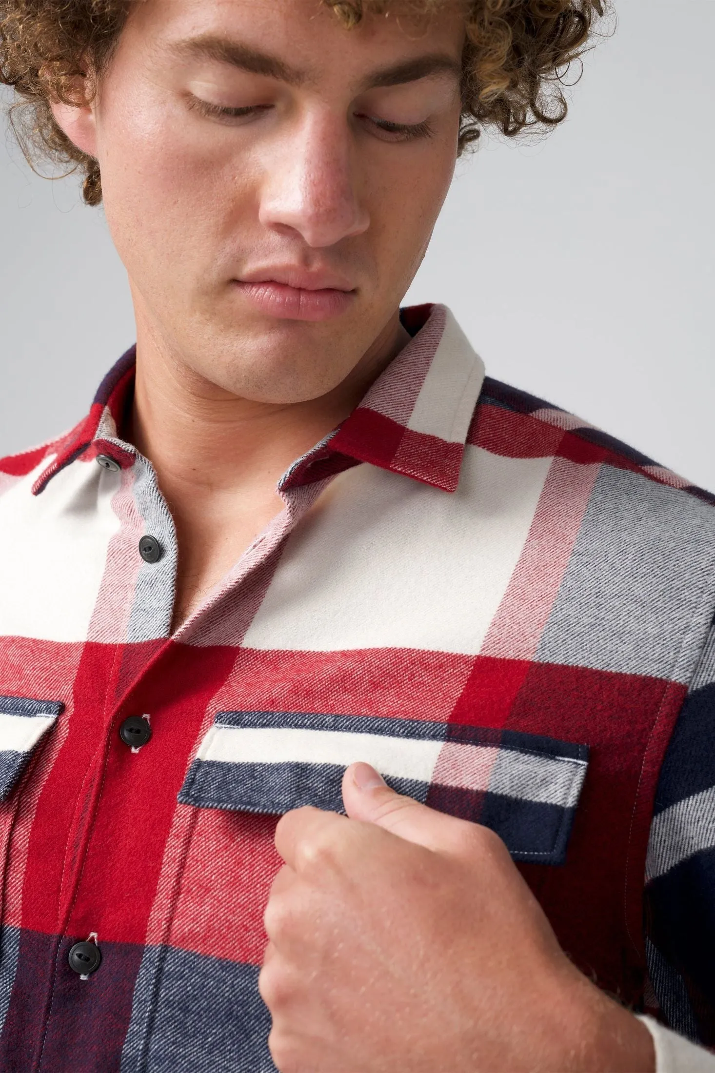 Stadium Shirt Jacket | Brushed Flannel