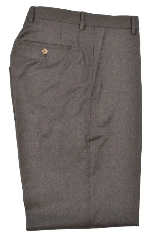 Stretch Flannel Wool Flat Front Pant<br>Regular Rise