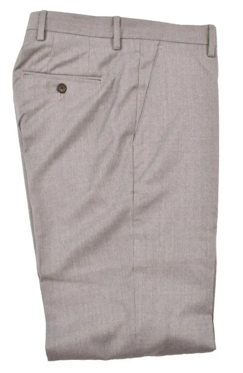 Stretch Flannel Wool Flat Front Pant<br>Regular Rise