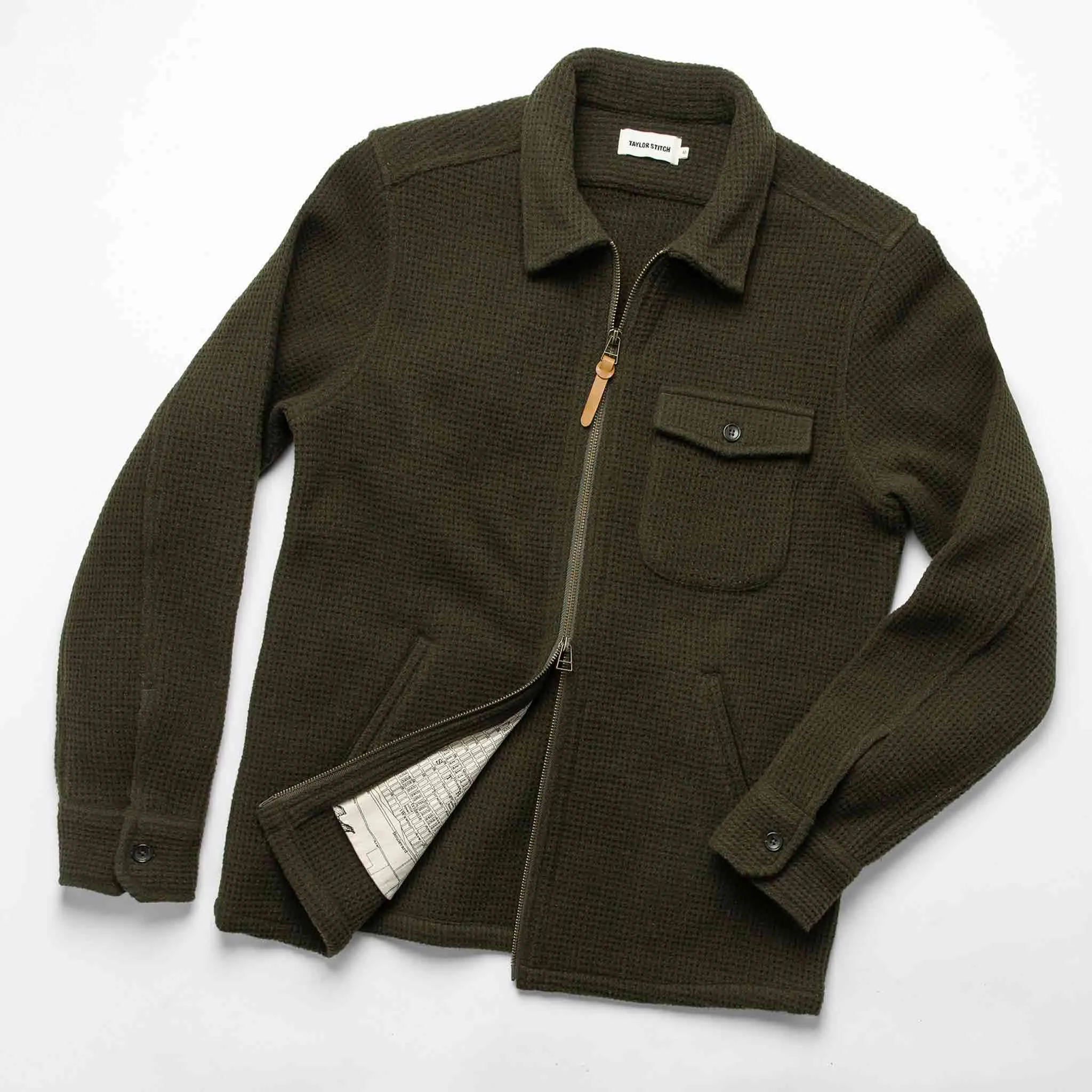 The Coit Jacket in Olive Waffle