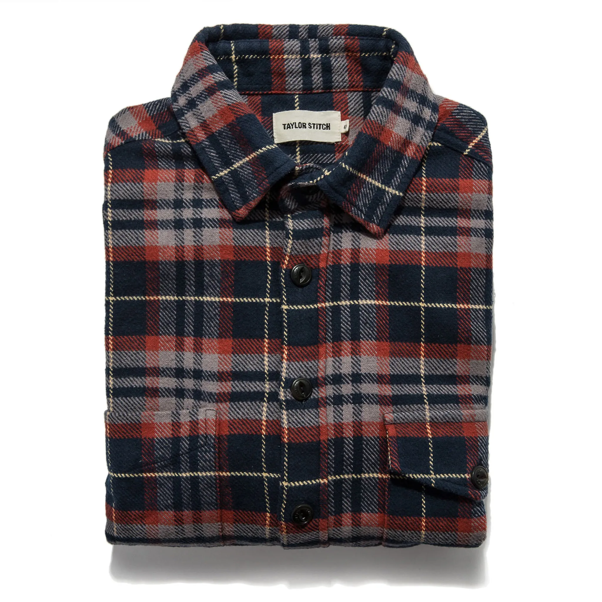 The Crater Shirt in Burgundy Plaid