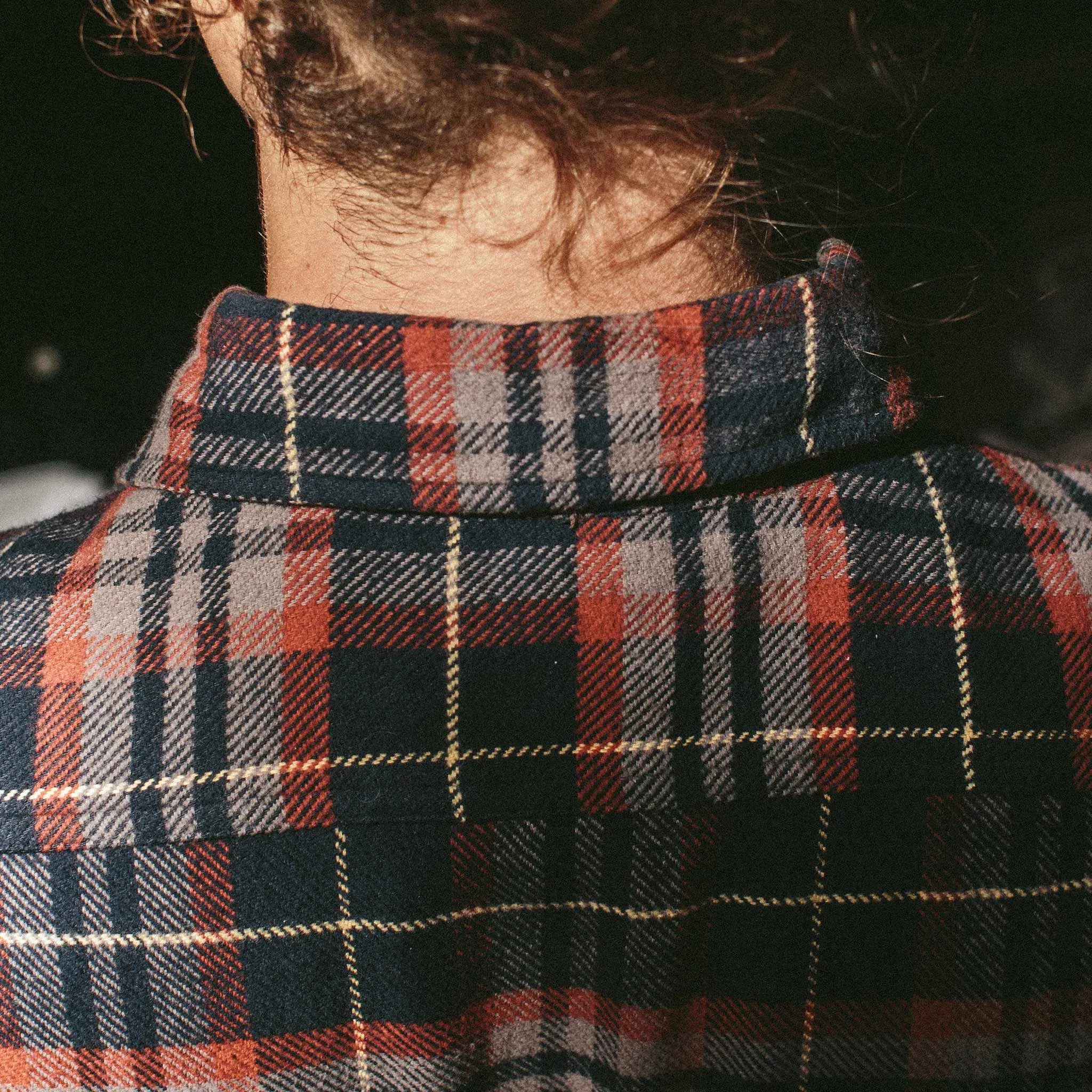 The Crater Shirt in Burgundy Plaid