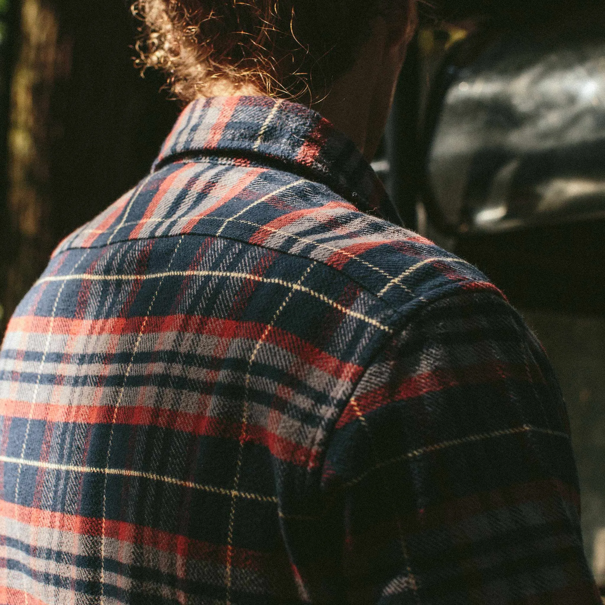 The Crater Shirt in Burgundy Plaid