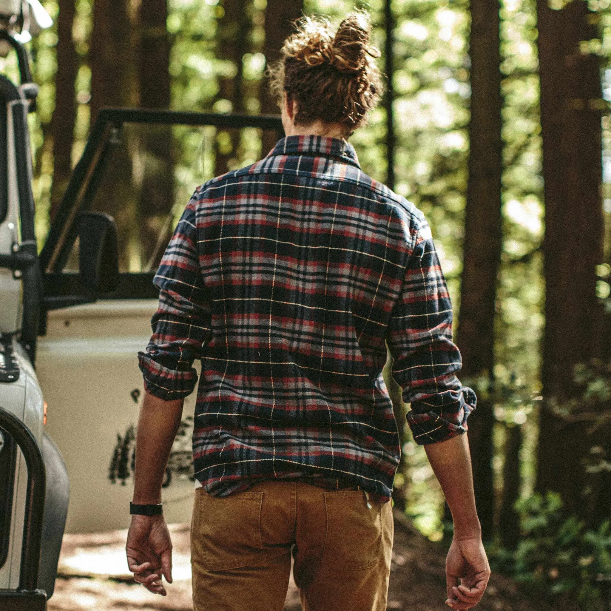 The Crater Shirt in Burgundy Plaid