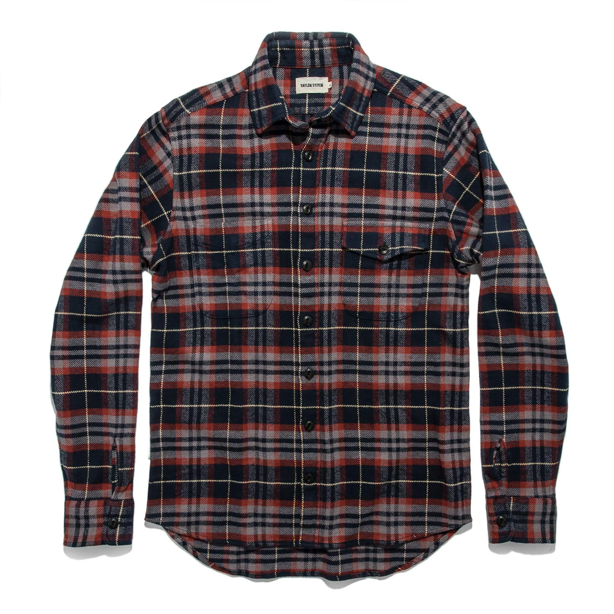 The Crater Shirt in Burgundy Plaid