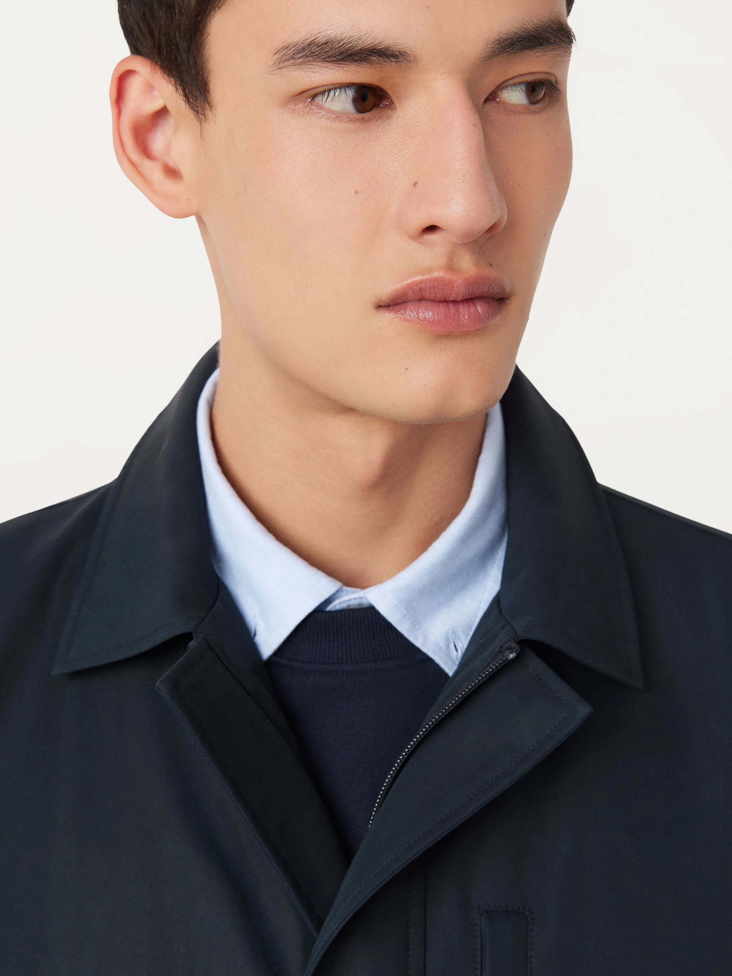 The Joseph Mac Topcoat in Deep Blue