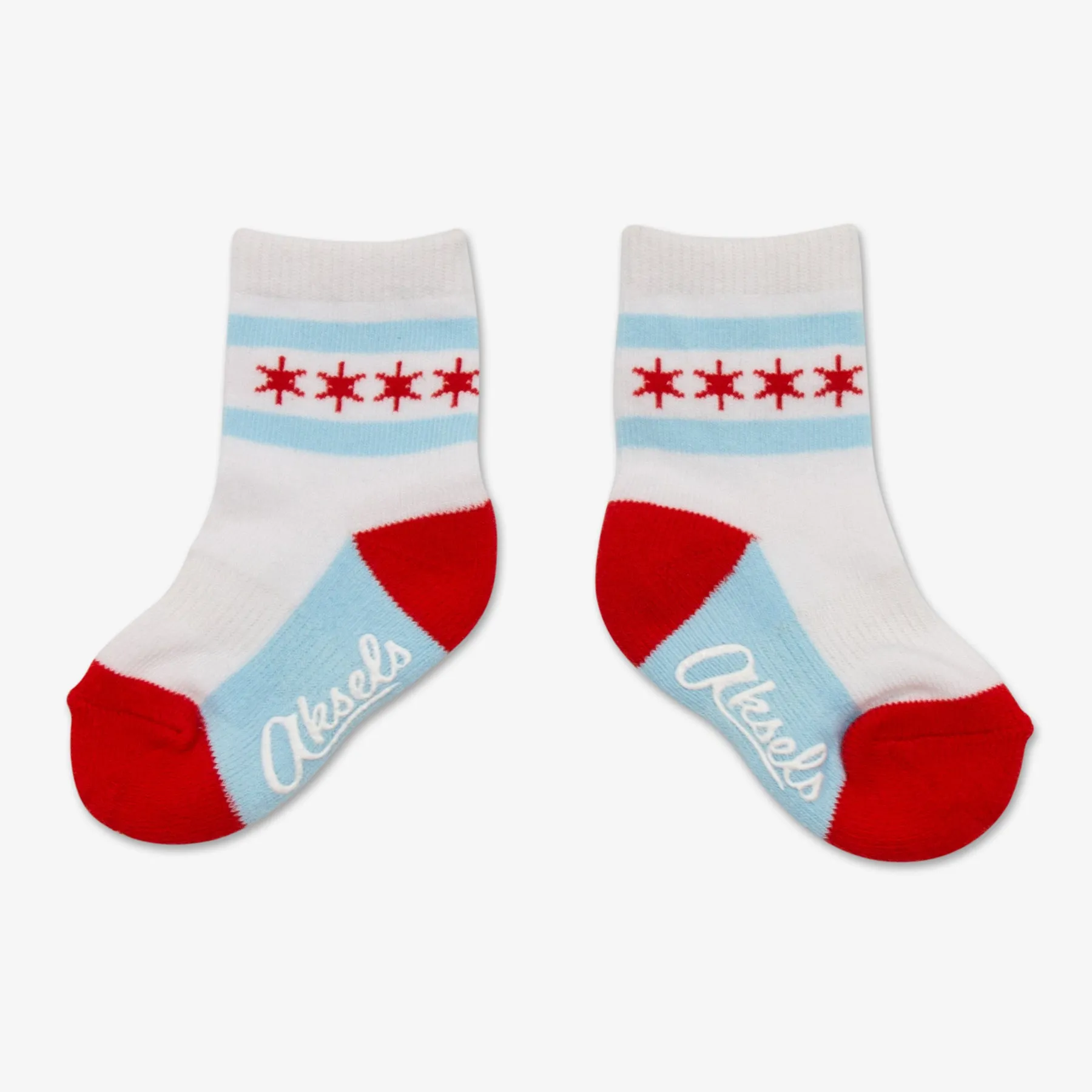 Toddler Chicago Flag Socks