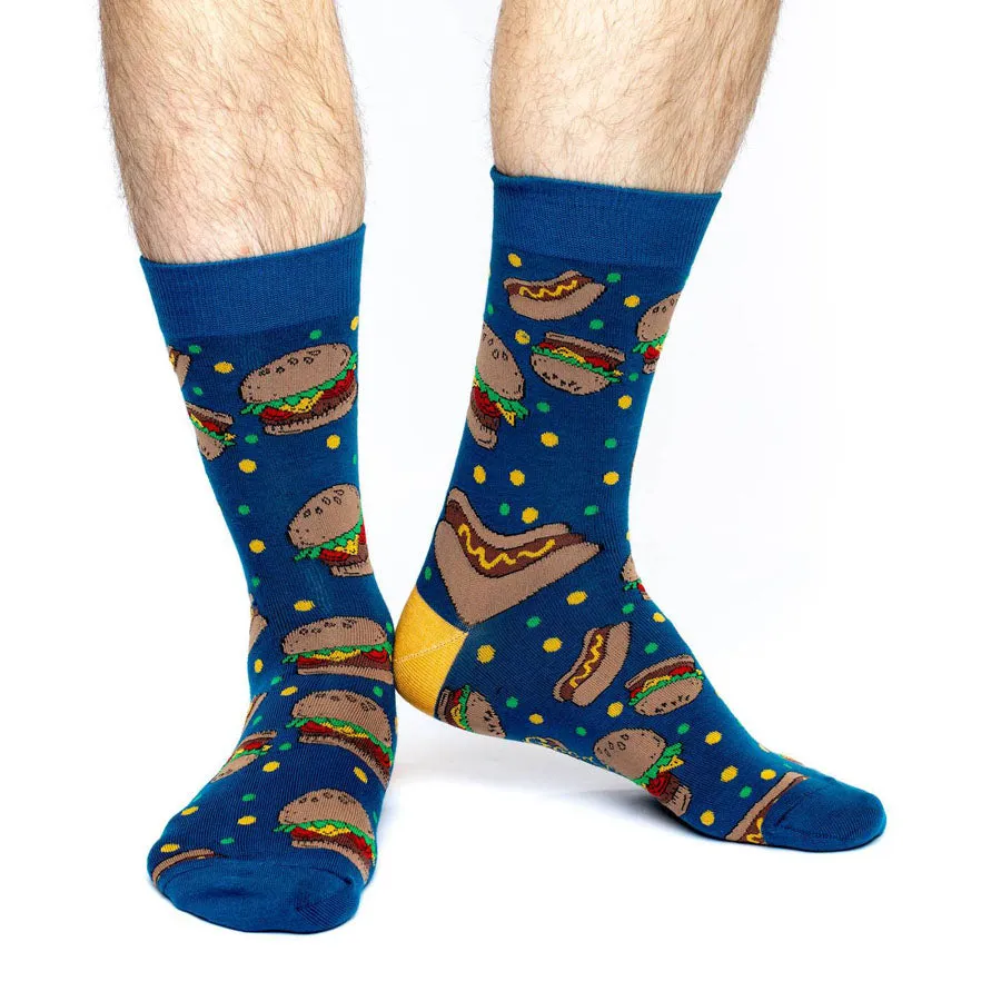 Unisex Burgers and Hotdogs Socks