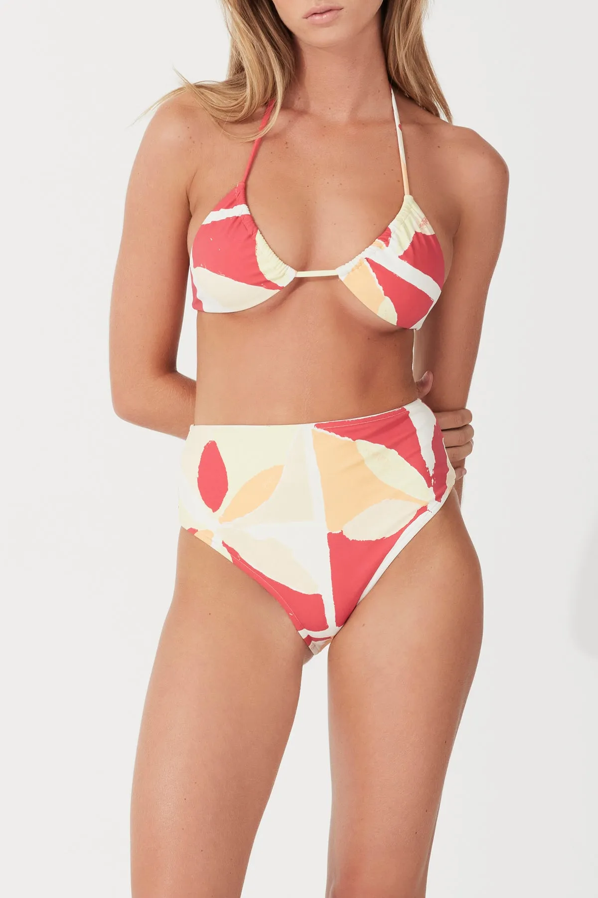 Waisted Full Brief - Sunset Tile