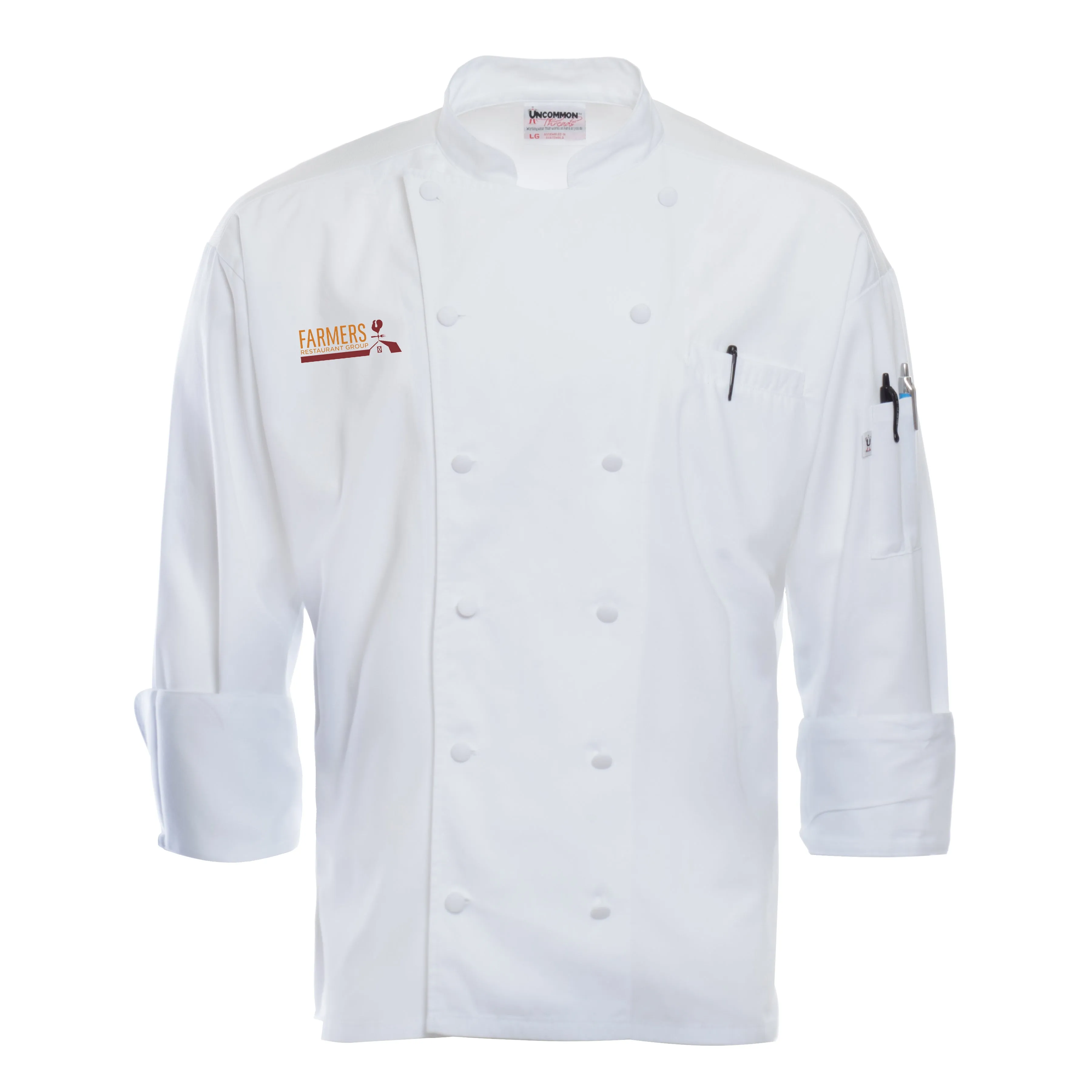 White Mesh-Back Chef Coat