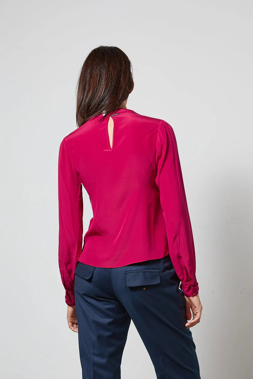 WON fushia - silk top