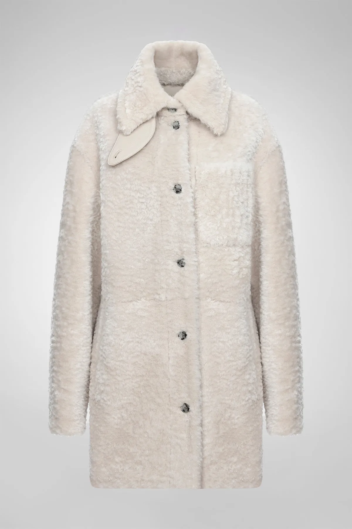 Yuki - Cream Shearling Coat